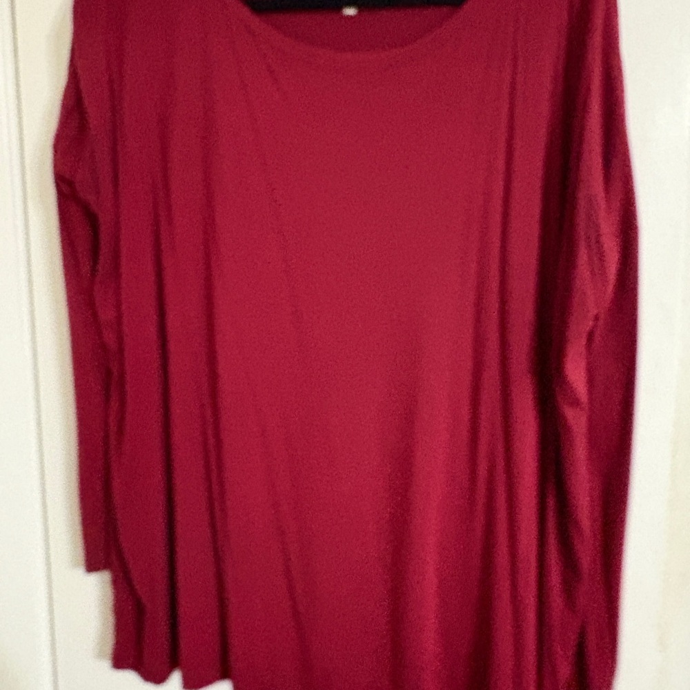 Piko 1988 Deep Red Long Sleeve Top